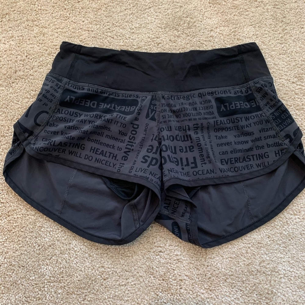 Lulu running shorts